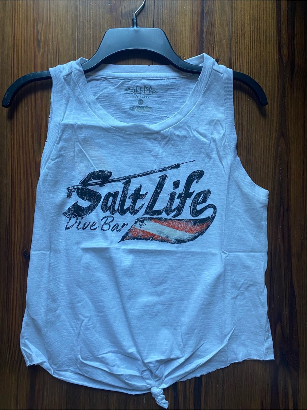 Salt Life Women’s White Salt Life Dive Bar Tank Top NWT Size Small
